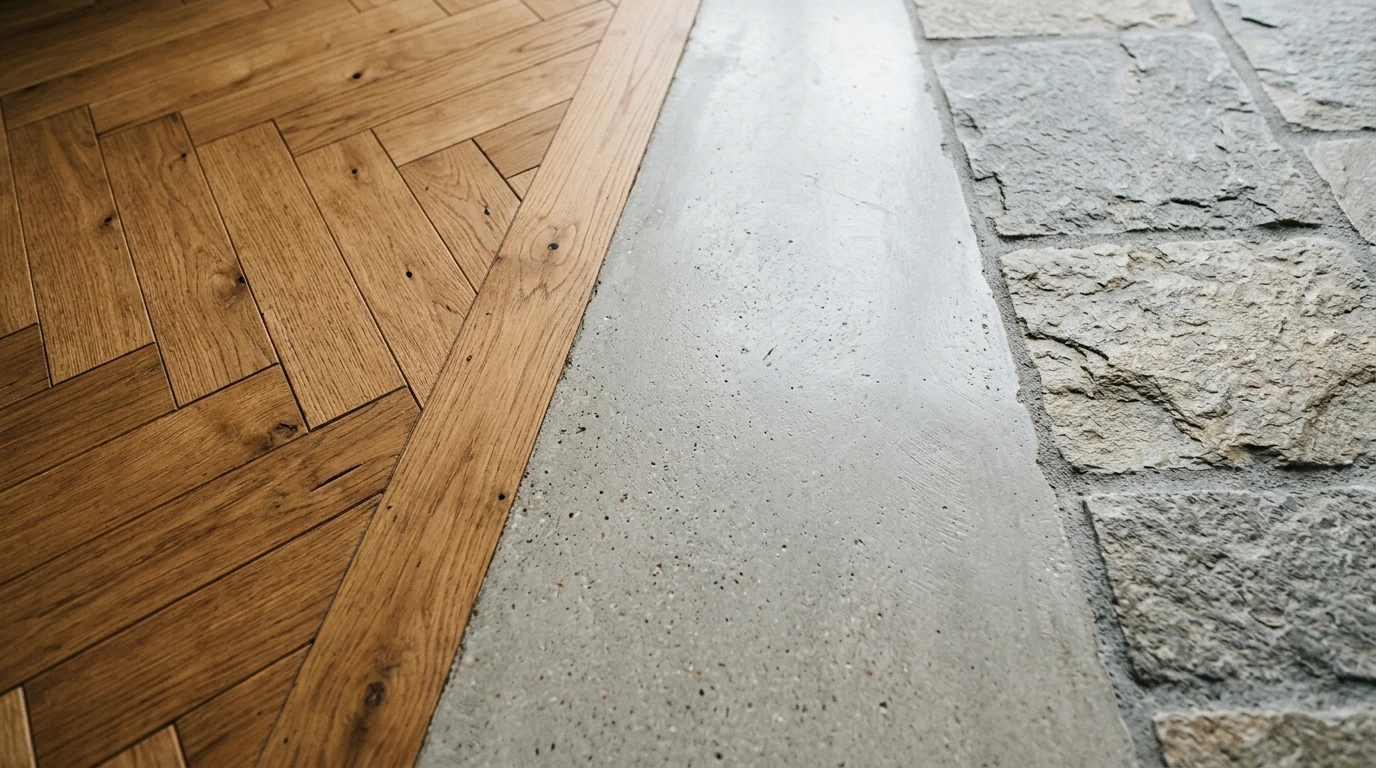 Parquet, beton cire, carrelage - choisir son revetement de sol