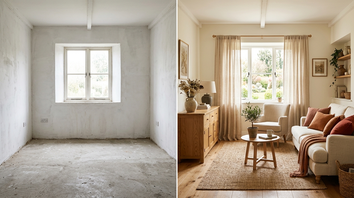 Renovation appartement - transformation deco avant/apres