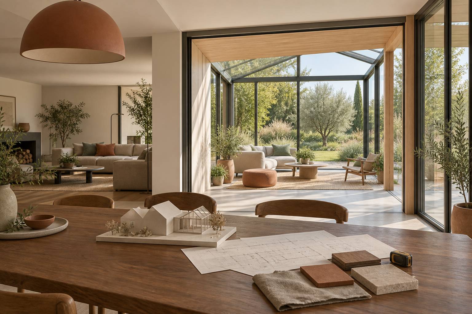 Illustration éditoriale du sujet : Extension de maison : 6 règles essentielles pour éviter les mauvaises surprises