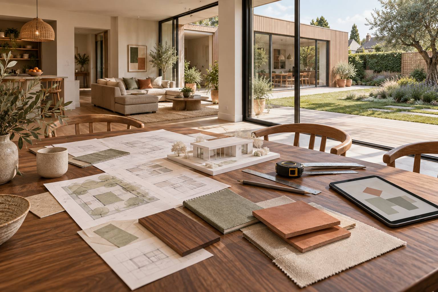 Illustration éditoriale du sujet : Extension de maison : 6 règles essentielles pour éviter les mauvaises surprises